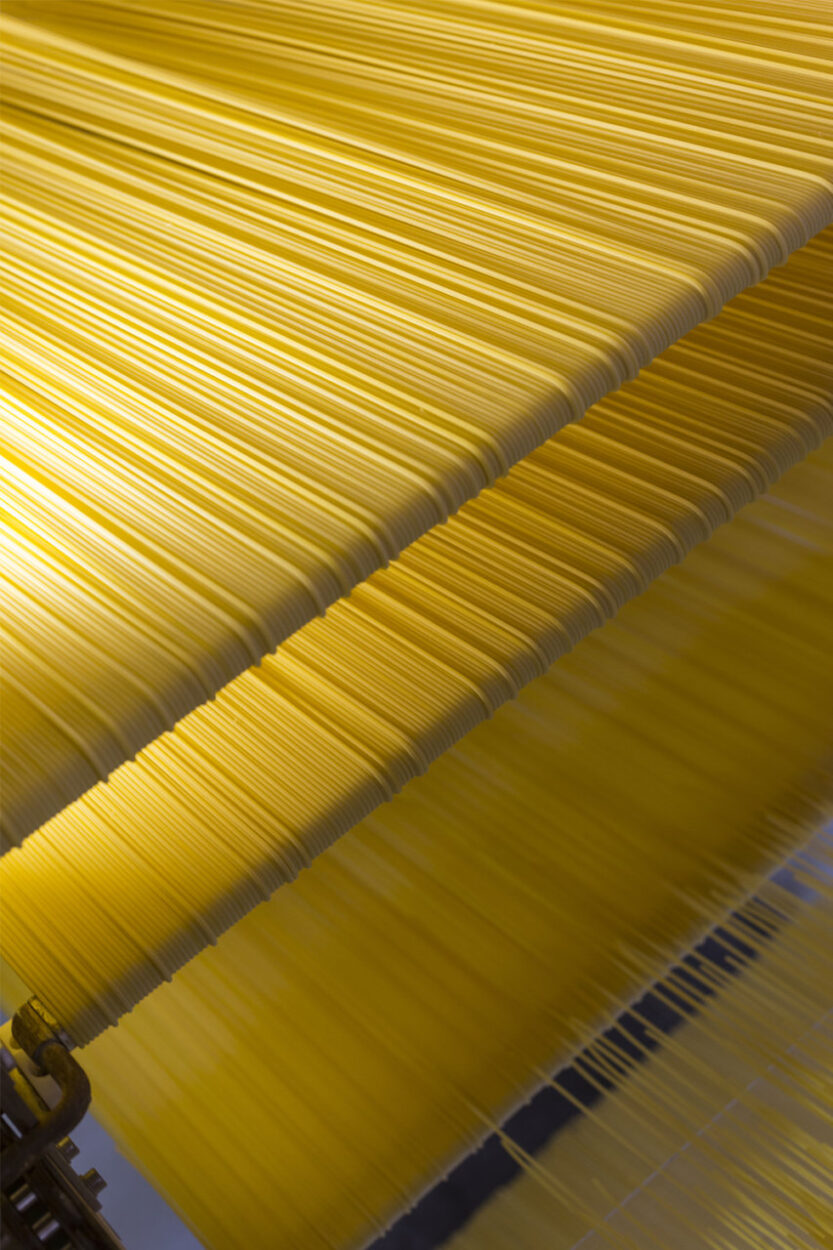 Pasta in production at one of Melissa Kikizas' facilities.